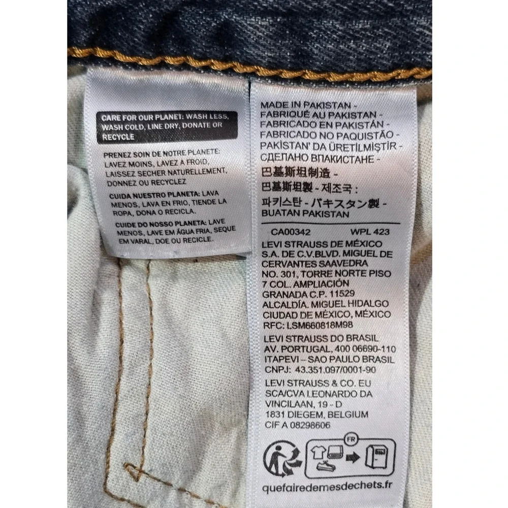 Levi's 559 Relaxed Straight Denim Blue jeans Mens Tag Sz 36x32 Measures 36x30‎